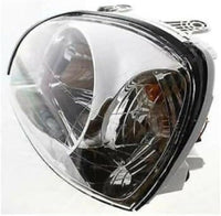 Set Of 2 Front Head Light Assembly Plastic Left Driver & Right Passenger Side Direct Replacement Compatible With 2001-2003 Hyundai Santa Fe HY2502121 HY2503121 9210126050 9210226050