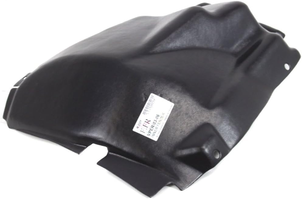 Front Section Fender Liner Right Passenger Side Direct Replacement Compatible With 2003-2010 Dodge Viper CH1249148 4865724AB