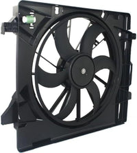 Front Radiator Cooling Fan Assembly Plastic Direct Replacement Compatible with 2008-2016 Chrysler Town & Country / 2008-2020 Dodge Grand Caravan CH3115157 5058674AD