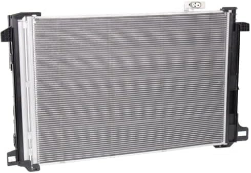 Front A/C Condenser Aluminum Core Direct Replacement Compatible With 2008-2015 Mercedes Benz C-Class / 2010-2017 E-Class MB3030151 2045000654