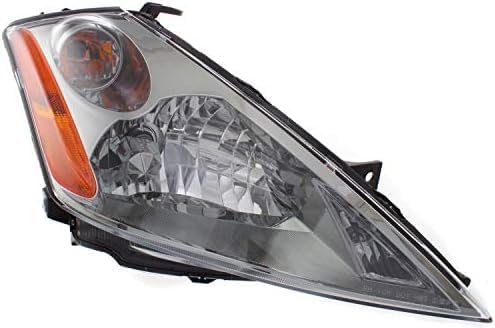 Set Of 2 Front Head Light Assembly With Chrome Interior Left Driver & Right Passenger Side Direct Replacement Compatible With 2003-2007 Nissan Murano NI2502155 NI2503155