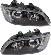 Set Of 2 Front Head Light Assembly Plastic Left Driver & Right Passenger Side Direct Replacement Compatible With 2008-2009 Pontiac G8 GM2503328 GM2502328 92224813 92224812