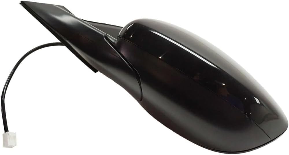 Front Power Mirror Manual Folding Non-Heated Primed Left Driver Side Direct Replacement Compatible With 2018-2022 Honda Accord HO1320328 76258TVAA02 76251TVAA01ZJ