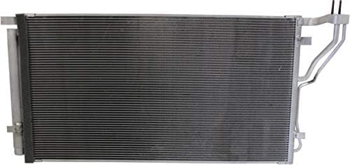 Front A/C Condenser Aluminum Core Direct Replacement Compatible With 2011-2013 Hyundai Sonata / 2011-2015 Kia Optima / 2012-2014 Hyundai Azera HY3030143 976063R000 976063R001