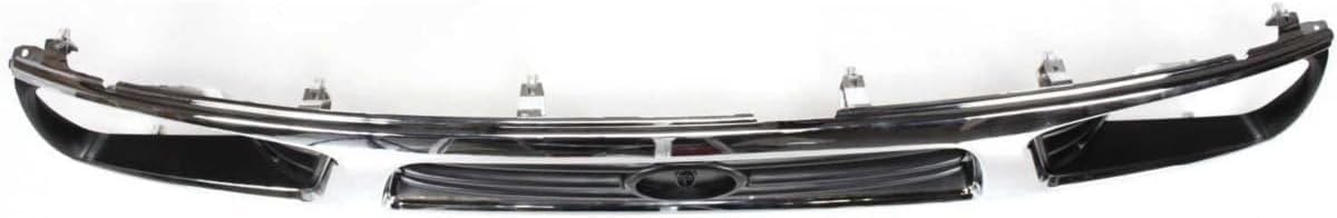 Front Grille Chrome Shell/Painted Black Insert Direct Replacement Compatible With 1995-1997 Toyota Tacoma TO1200197 5310035340