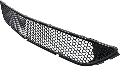 Front Bumper Center Grille Textured Plastic Direct Replacement Compatible With 2008-2011 Mercedes Benz C-Class MB1036120 2048850153