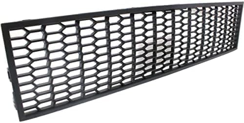 Front Bumper Center Grille Textured Plastic Without Active Cruise Control Direct Replacement Compatible With 2011-2016 BMW 5-Series BM1036131 51117903894