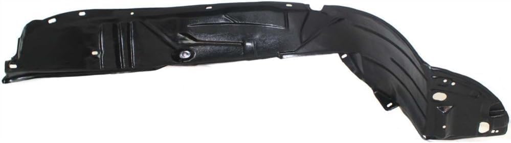 Front Fender Liner Right Passenger Side Direct Replacement Compatible with 2004-2005 Honda Civic HO1249121 74101S5AJ01