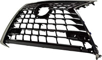 Front Grille Assembly Painted Silver Gray Plastic Direct Replacement Compatible With 2018-2019 Lexus NX300 / NX300h LX1200198 5310178140