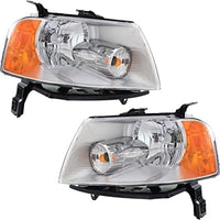 Set of 2 Front Headlight Assembly Right Passenger & Left Driver Side Direct Replacement Compatible With 2005-2007 Ford Freestyle FO2518104 FO2519104 6F9Z13008B 6F9Z13008A