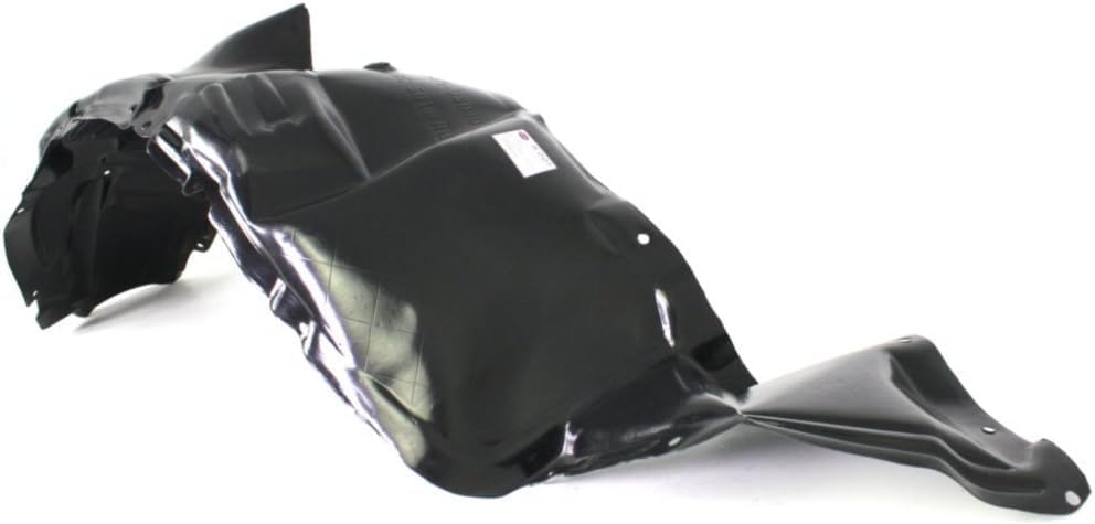 Front Fender Liner Right Passenger Side Direct Replacement Compatible With 1998-2003 Toyota Sienna TO1249105 5387508010