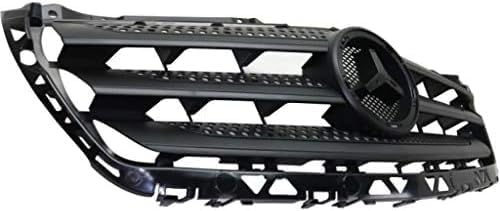 Front Grille Assembly Prime Shell And Insert With Molding Plastic Direct Replacement Compatible With 2014-2018 Mercedes Benz Sprinter MB1200194 90688805239B51