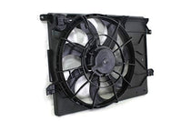 Front Radiator Cooling Fan Assembly Plastic Direct Replacement Compatible with 2010-2013 Hyundai Tucson / 2011-2013 Kia Sportage HY3115137 253802S500