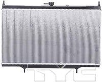 Front Radiator Aluminum Core Direct Replacement Compatible With 2007-2012 Nissan Sentra NI3010211 21400ET000