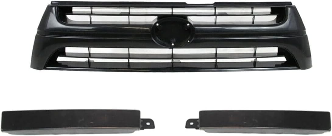 AUTOS PARTS PLUS Front Grille Primed Shell With Gray Insert Plastic + Filler Right Passenger & Left Driver Side Direct Replacement Compatible With 1999-2000 Toyota 4Runner TO1089103 TO1088103