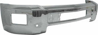 Front Bumper Chrome + Lower Valance + Fog Lamp Left Driver and Right Passenger Side Direct Replacement Compatible With 2015-2019 Chevrolet Silverado 2500HD 3500HD GM1002850