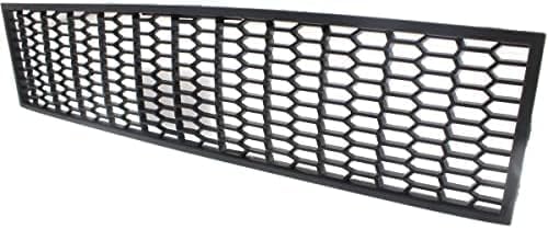 Front Bumper Center Grille Textured Plastic Without Active Cruise Control Direct Replacement Compatible With 2011-2016 BMW 5-Series BM1036131 51117903894