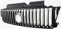 Front Grille Assembly Primed Shell With Chrome Insert Plastic Direct Replacement Compatible With 2005-2007 Mercury Mariner FO1200468 5E6Z8200AA