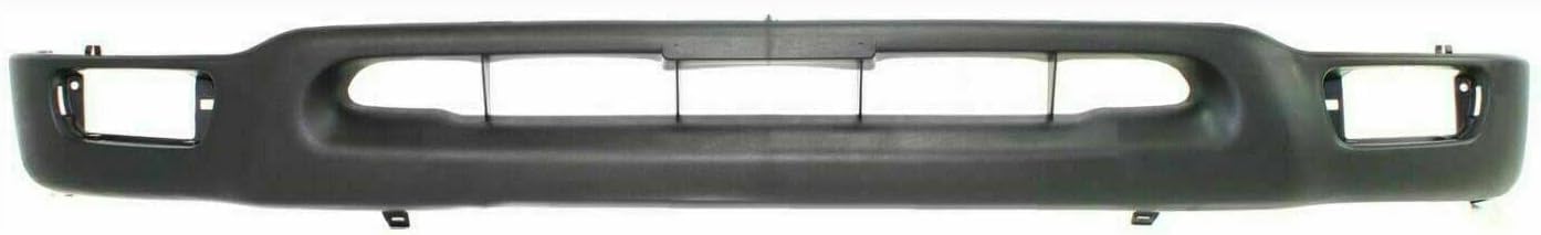 Front Bumper Chrome + Lower Valance + Head Light Filler Primed Left Driver & Right Passenger Side Direct Replacement Compatible With 2001-2004 Toyota Tacoma 2WD TO1088108 TO1089108