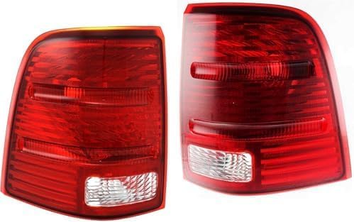 Set of 2 Tail Light Lens And Housing Right Passenger & Left Driver Side Direct Replacement Compatible With 2002-2005 Ford Explorer FO2801159 FO2800159 1L2Z13405AA 1L2Z13404AA