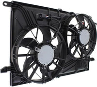 Front Radiator Dual Fan Shroud Assembly Direct Replacement Compatible with 2009-2017 Chevrolet Traverse / 2007-2017 GMC Acadia GM3115219 23434158