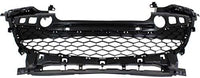 Front Bumper Grille Textured Gray Plastic Direct Replacement Compatible With 2012-2013 Mazda 3 MA1036116 BGV4501T1B