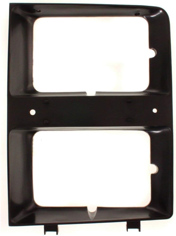 Set Of 2 Front Headlight Bezel With Dual Headlamps Without Molding Right Passenger & Left Driver Side Direct Replacement Compatible With 1983-1984 Chevrolet C/K Series GM2513109