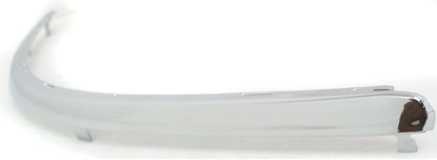 Set Of 2 Front Bumper Upper Molding Chrome Left Driver & Right Passenger Side Direct Replacement Compatible With 2001-2005 Volkswagen Passat VW1046102 VW1047102 3B08072442ZZ