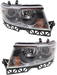 Set Of 2 Front Head Light Assembly Left Driver & Right Passenger Side Direct Replacement Compatible With 2006 Lincoln Zephyr / 2007-2009 MKZ FO2502234 FO2503234 6H6Z13008DC