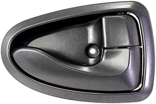 Front Or Rear Interior Door Handle Gray Plastic Right Passenger Side Direct Replacement Compatible with 2000-2006 Hyundai Accent HY1353112 8262025000YN