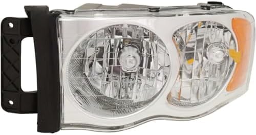 Set of 2 Front Headlight Assembly Halogen Right Passenger & Left Driver Side Direct Replacement Compatible With 2002-2005 Dodge Ram Full Size Pickup CH2503135 CH2503161 CH2502135