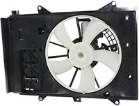 Front Radiator Single Fan Assembly Plastic Direct Replacement Compatible with 2016-2022 Mazda CX-3 MA3115166 PEHH15025