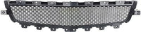 Front Grille Primed Shell And Insert + Center Molding Chrome Direct Replacement Compatible With 2008-2012 Chevrolet Malibu GM1200600 GM1210115 25784042 25784043