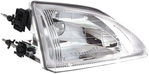 Set Of 2 Front Headlight Assembly Halogen Right Passenger & Left Driver Side Direct Replacement Compatible With 1994-1998 Ford Mustang FO2502161 FO2503161 F4ZZ13008D F4ZZ13008C