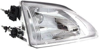 Set Of 2 Front Headlight Assembly Halogen Right Passenger & Left Driver Side Direct Replacement Compatible With 1994-1998 Ford Mustang FO2502161 FO2503161 F4ZZ13008D F4ZZ13008C