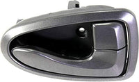 Front Or Rear Interior Door Handle Gray Plastic Right Passenger Side Direct Replacement Compatible with 2000-2006 Hyundai Accent HY1353112 8262025000YN