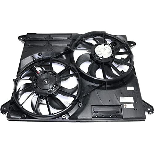 Front Dual Fan Assembly Plastic Direct Replacement Compatible with 2015-2023 Ford Edge / 2016-2018 Lincoln MKX FO3115212 F2GZ8C607E