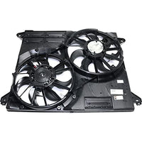 Front Dual Fan Assembly Plastic Direct Replacement Compatible with 2015-2023 Ford Edge / 2016-2018 Lincoln MKX FO3115212 F2GZ8C607E
