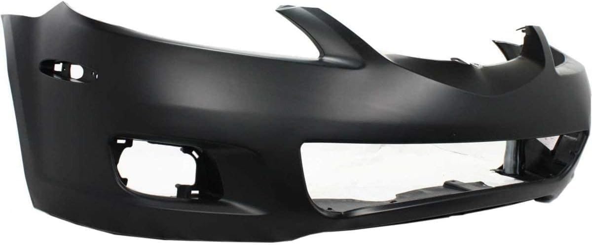 Front Bumper Cover Primed With Fog Light Holes Direct Replacement Compatible With 2006-2008 Mazda 6 MA1000218 GPYA50031ABB