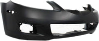 Front Bumper Cover Primed With Fog Light Holes Direct Replacement Compatible With 2006-2008 Mazda 6 MA1000218 GPYA50031ABB