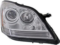 Set Of 2 Front Head Light Assembly Halogen Right Passenger And Left Driver Side Direct Replacement Compatible With 2007-2012 Mercedes Benz GL-Class MB2503202 MB2502202 1648204859