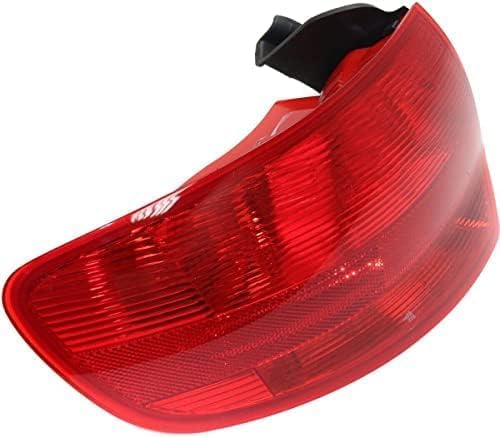 Set Of 2 Tail Light Outer Lens And Housing Right Passenger & Left Driver Side Direct Replacement Compatible With 2006-2008 Audi A3 / Quattro AU2801108 AU2800108 8P4945095H 8P4945096H