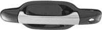 Set of 2 Front Exterior Door Handle Chrome with Smooth Black Right Passenger & Left Driver Side Direct Replacement Compatible with 2004-2012 GMC Canyon/Chevrolet Colorado 8972985350