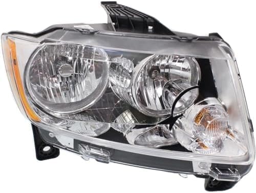 Set Of 2 Front Headlight Assembly Halogen Right Passenger & Left Driver Side Direct Replacement Compatible With 2011-2013 Jeep Grand Cherokee CH2503224 CH2502224 55079378AF 55079379AF
