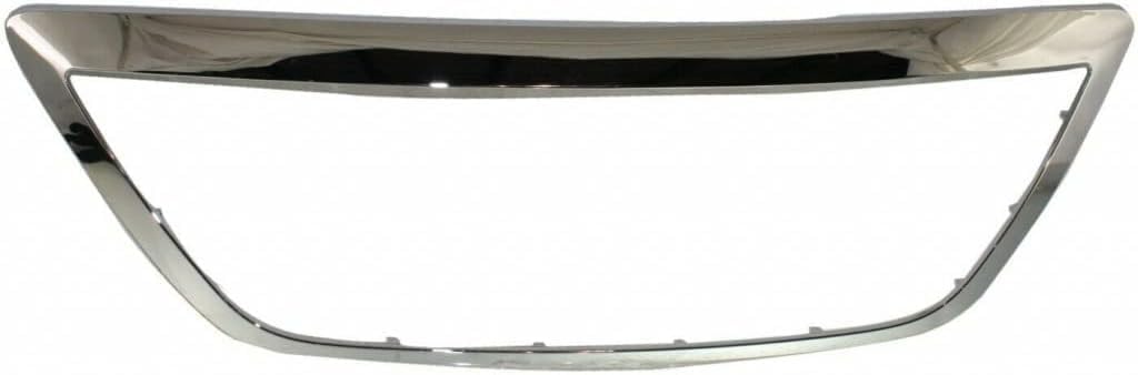 Front Center Grille Surround Trim Molding Chrome Direct Replacement Compatible With 2005-2007 Honda Odyssey HO1202103 71122SHJA01