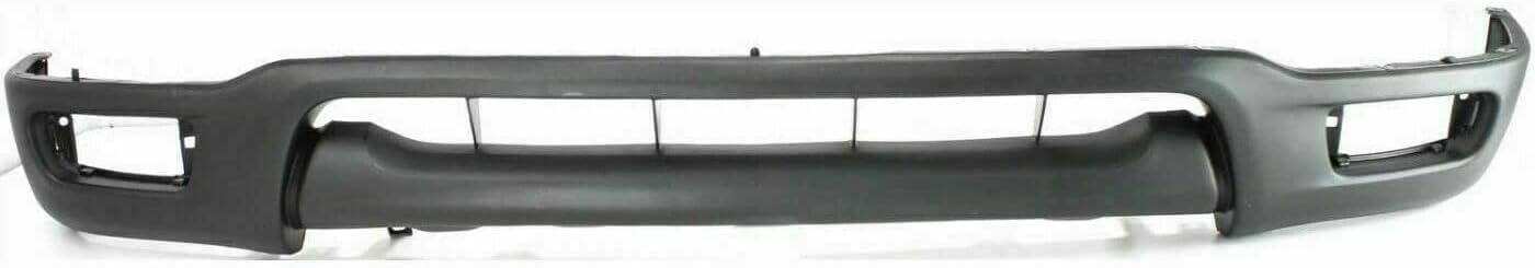 Front Bumper Chrome + Upper Cover + Lower Valance + Retainer + Brackets Left Driver And Right Side Direct Replacement Compatible With 2001-2004 Toyota Tacoma TO1002174 TO1087112