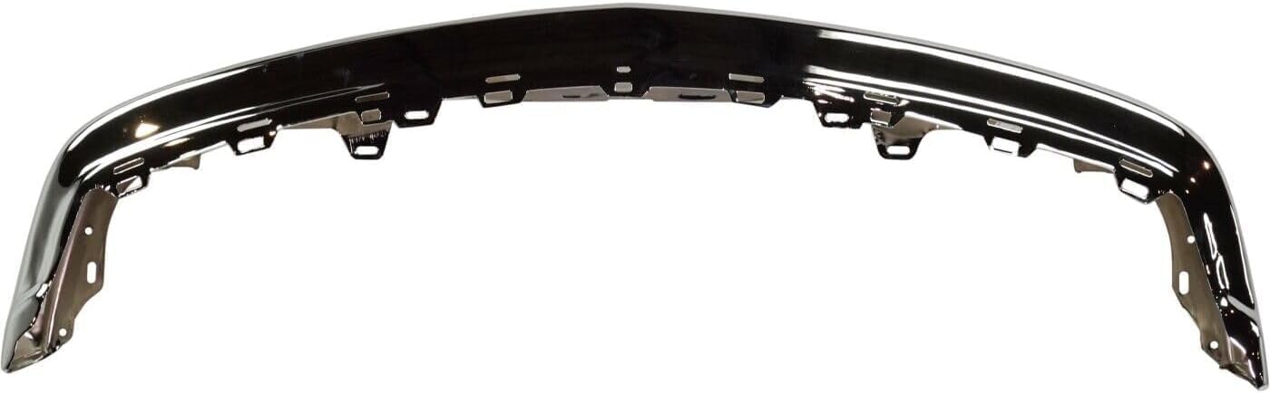 Front Bumper Face Bar Chrome Steel Direct Replacement Compatible With 1998-2004 Chevrolet S10 Pickup GM1002369 15094047