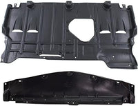 Front & Rear Engine Splash Shield Under Cover Direct Replacement Compatible with 2010-2013 Mazda 3 MA1228113 MA1228112 BBM456112E BBM456110C