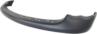 Front Bumper Chrome Steel + Upper Cover Primed + Lower Valance Air Dam Textured + Brackets Left & Right Side Direct Replacement Compatible With 2002-2005 Dodge Ram 1500 CH1002383