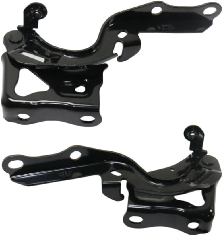 Set Of 2 Front Hood Hinge Steel Left Driver & Right Passenger Side Direct Replacement Compatible With 2015-2021 Lexus NX300h / NX200t / NX300 LX1236147 LX1236146 5341078030 5342078030